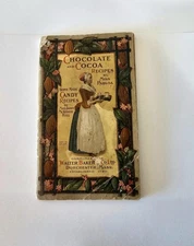 1912 Walter Baker & Co Chocolate & Cocoa Recipes Miss Parloa & Mrs Hill Cookbook