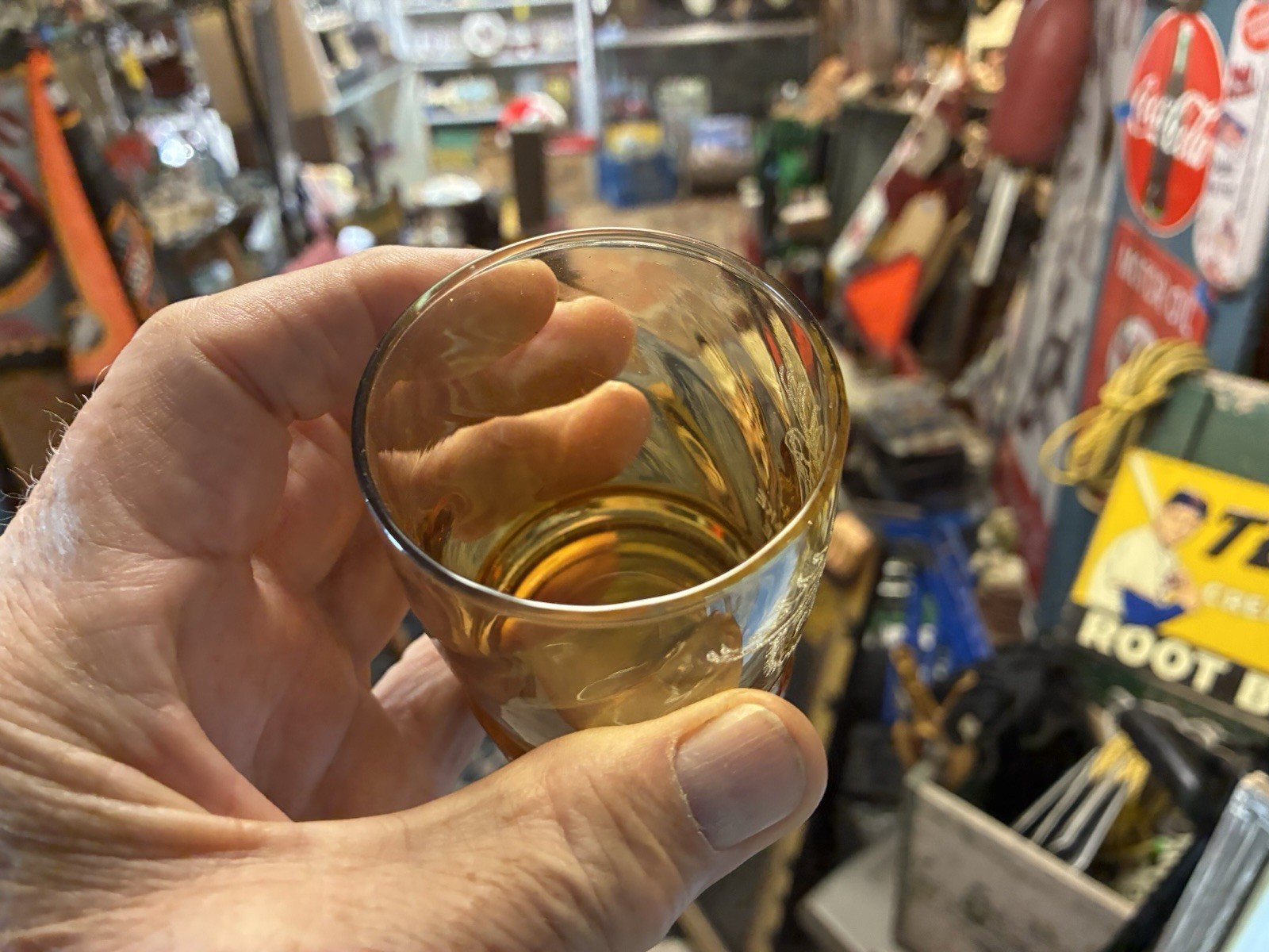 Moosehead Lake Greenville Maine Glass Moose Head Etched In Amber Glass Tumbler