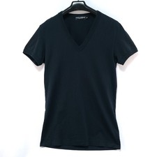 DOLCE & GABBANA V-Neck Cotton T-Shirt Black S...