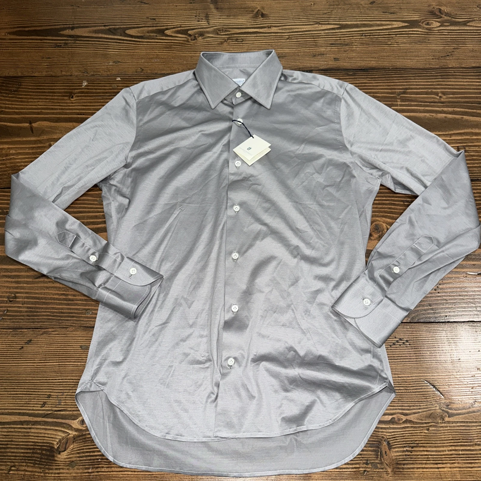 Edoardo Borrelli Napoli Mens Silk Button Down Shirts Sizes 15 3/4”X40” - 18”X45”