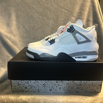 New Air Jordan Retro 4 White Cement 2025 11.5 Black Nike OG Vtg SB Brick Bred