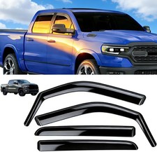 In-Channel Window Rain Guards for Dodge RAM 1500 Crew Cab 2019-2025 New Body Sty