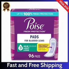 Poise Incontinence Pads  Postpartum Incontinence Pads, 3 Drop Light Absorbency 