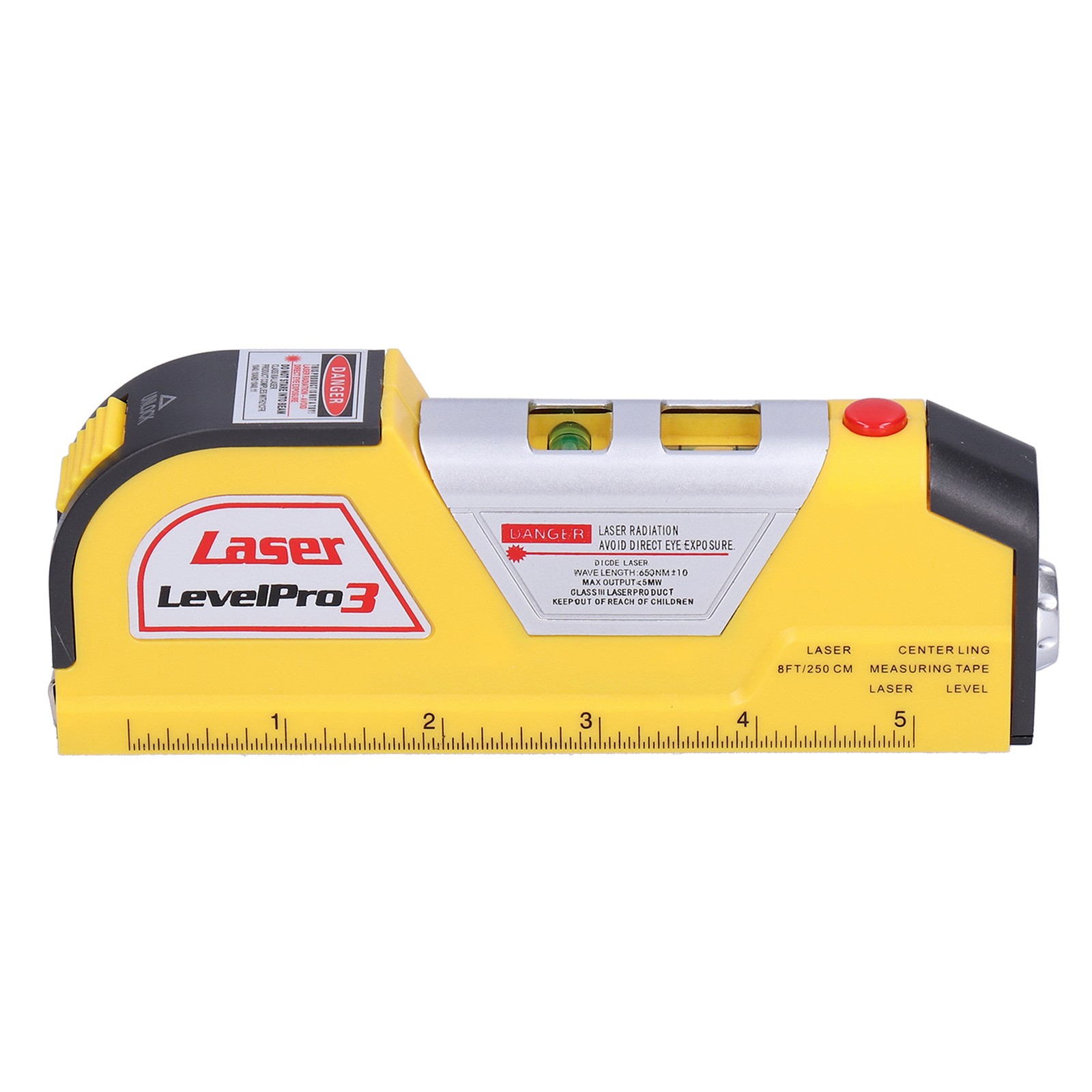 Infrared Level Measuring Ruler Tape Measure High Accuracy MultiFunction Mini NEW