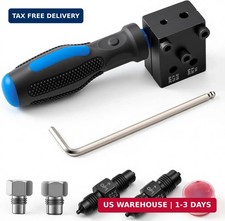 Brake Line Flaring Tool Kit 7-piece 316 14 Sae Double Bubble Flare Tool