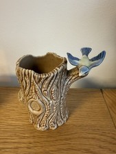 Wade Vintage Tree Trunk With Bird - Posy Vase