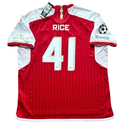 2023/24 Arsenal Home UCL Jersey #41 Declan Rice 2XL adidas