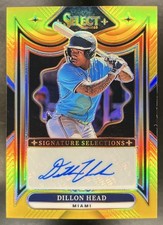 Dillon Head /10 Auto 2025 Panini Select Signature Selections Gold Prizms #SS-DH
