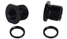 Thread Protector, 1/2 x 28 Convert to 5/8x24 with Crush Washer Steel 2pack
