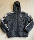 Youth Adidas Prime Green Puffer Jacket Large (13-14) Black White Warm Winter
