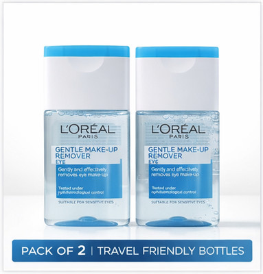 L'Oréal Paris Sanfter Augen Make-Up Entferner 125ml x2 Empfindliche Augen Doppelpack