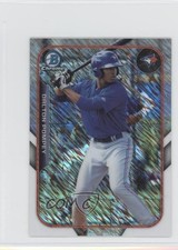 2015 Bowman The Farm's Finest Chrome Mini Shimmer Refractor Dalton Pompey h3a