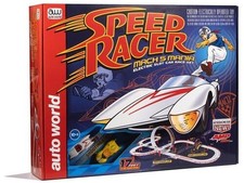 Auto World - Speed Racer: Mach 5 Mania HO Slot Car Race Set 17' New Toy Toy