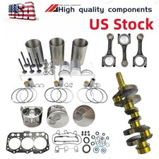 3TNV80F Overhaul Rebuild Kit+crankshaft+3pcs connecting rod for Yanmar Engine