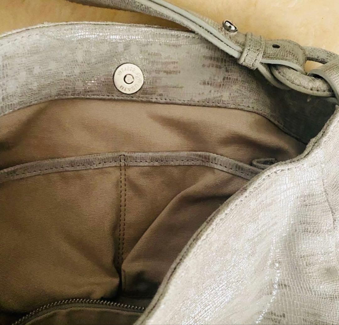 Tory Burch Hobo Bag Light Gray Python Print Unuse… - image 7