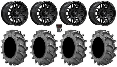 MSA Radar 16'' Wheels Gloss Bk 33X9.5 BKT 171 Tires Can-Am Renegade Outlander