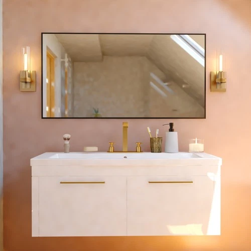 Vaxcel Lighting W0428 Bari 13" Tall Bathroom Sconce - Brass - Picture 10 of 12