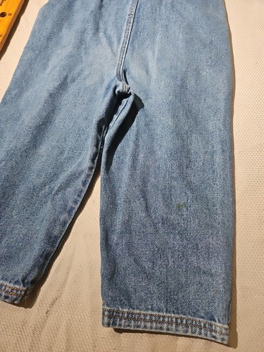 US Polo Assn Overalls Youth Kids Size 4T Blue Denim Jumpsuit Spellout Work Y2k - Picture 14 of 17
