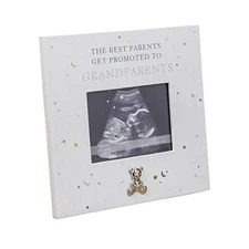  The Best Parents Get Promoted to Grandparents Frame with Gold and Silver Stars 
