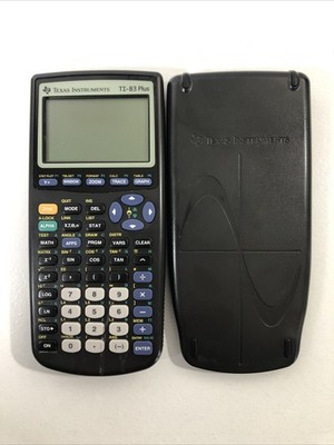 Texas Instruments TI-83 Plus Graphing Calculator Black - Tested And Working