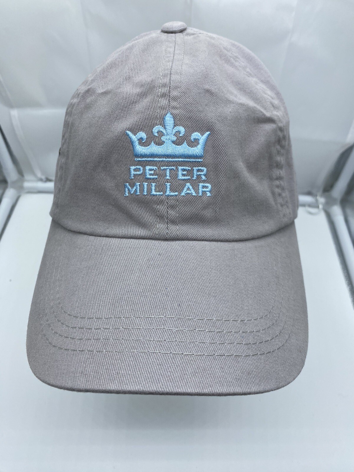 Peter Millar Logo Gray Baseball Hat Cap Adjustabl… - image 1