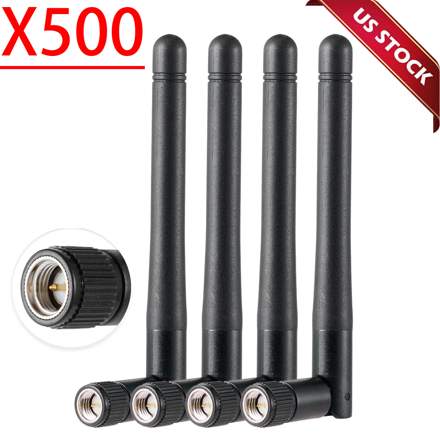 SMA Antenna for WiFi 2.4GHz/5Ghz Wireless Router Card Male Pin LOT