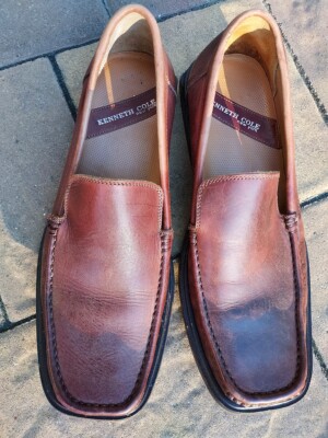 Kenneth Cole Slip on loafer Brown Sz:10 Kenneth Cole Reaction handcrafted Brown Leather MEN main image 3