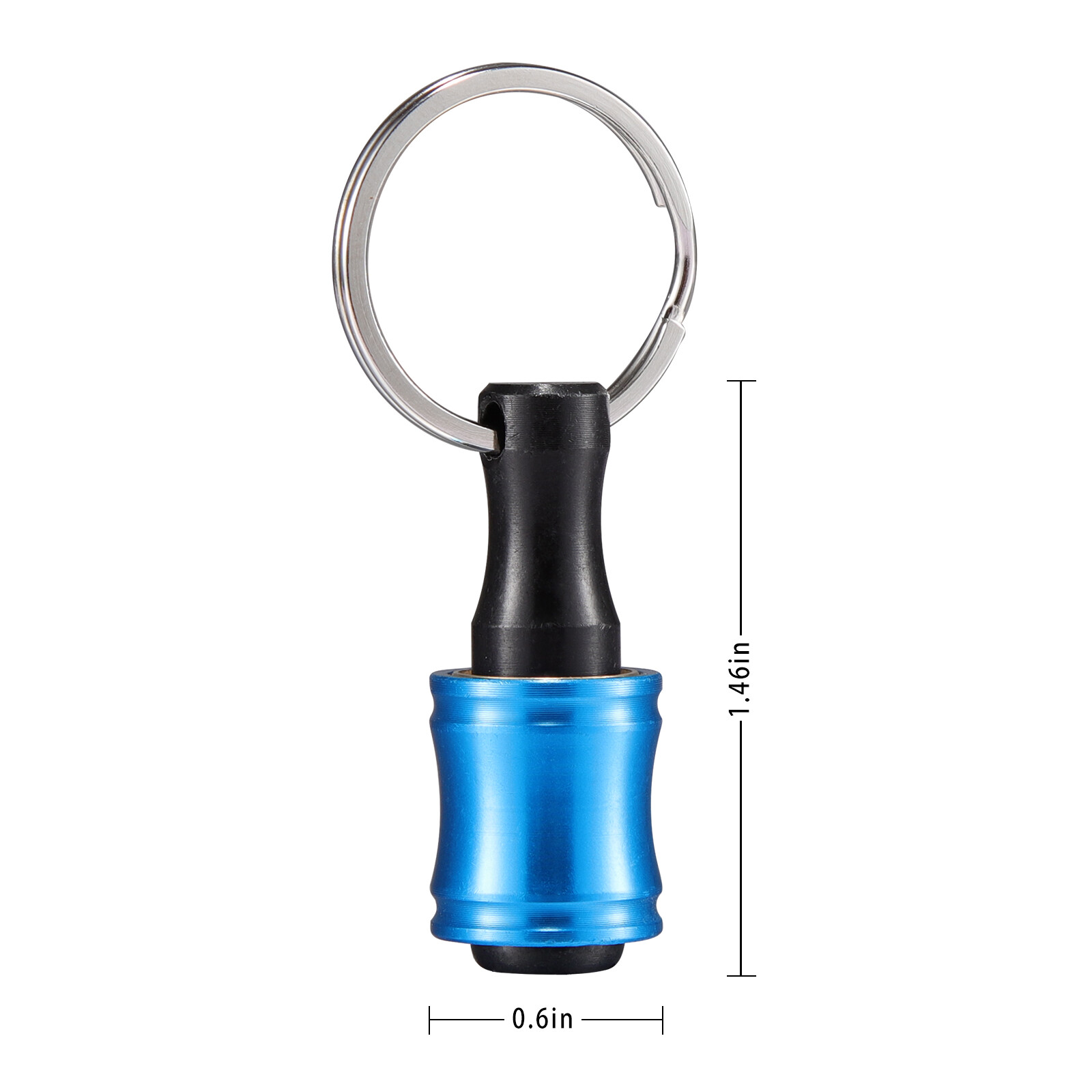 12PCS 1/4" Hex Shank Quick Release Keychain Screwdriver Drill Bit Holder Bit Set