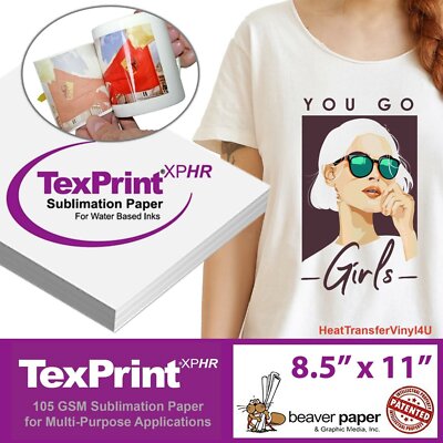 TexPrint DT Light Desktop Sublimation Paper 8.5'' X 11'' **FREE SHIPPING**