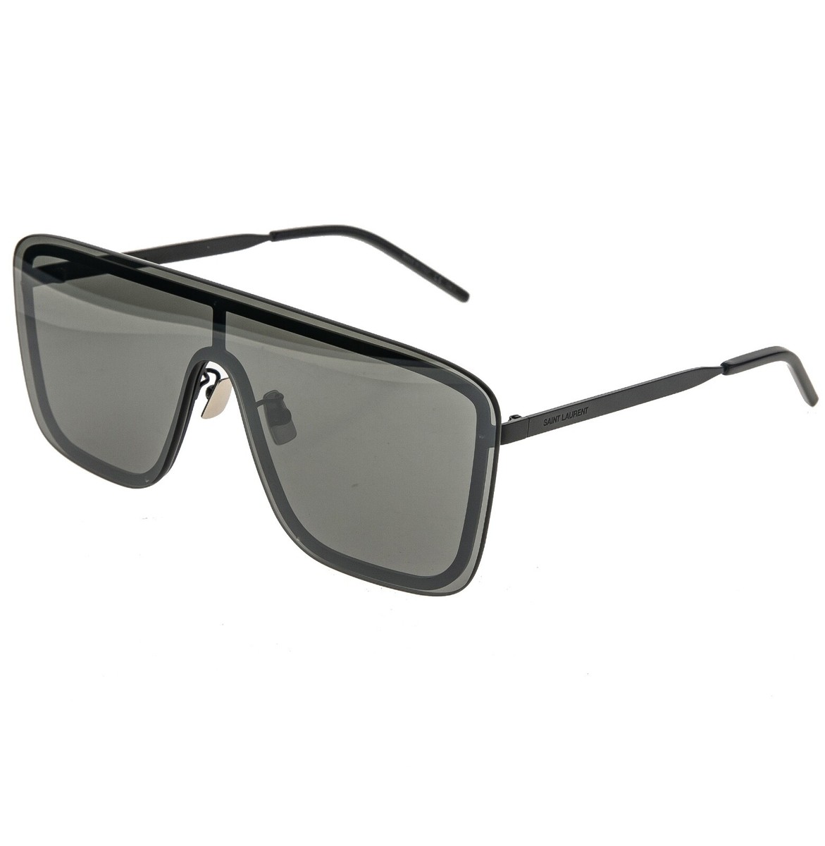 Saint Laurent
Mask Shield Mirrored Sunglasses SAINT LAURENT 364 MASK YSL SL364 003 Black Silver Mirror  main image 3
