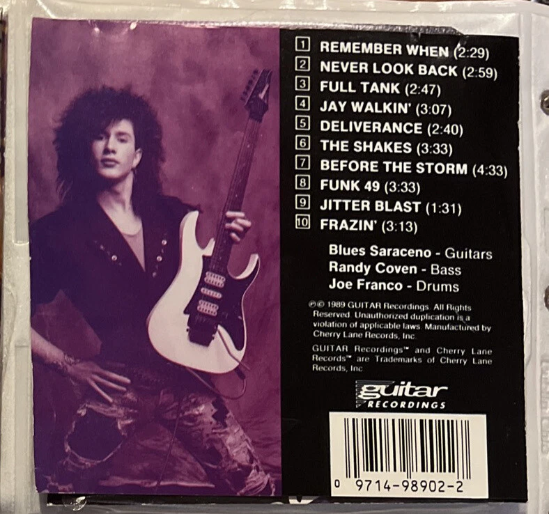 BLUES SARACENO: NEVER LOOK BACK CD (*SLEEVE PACKAGE) - Image 2 of 4