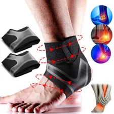 Ankle Brace Support Compression Sleeve Plantar Fasciitis Relief Pain Foot Wrap
