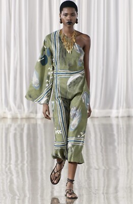 zw collection printed asymmetric dress ZARA ZW COLLECTION PRINTED ASYMMETRIC DRESS