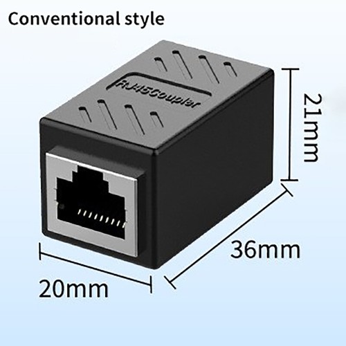 RJ45 Connector Network Extender Female To Female Ethernet Adapter Gigabit - Afbeelding 7 van 16