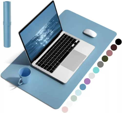 Desk Pad Office Desk Mat Pad PU Leather Waterproof Desk Mat Laptop Mat Dual-Side - Picture 8 of 39