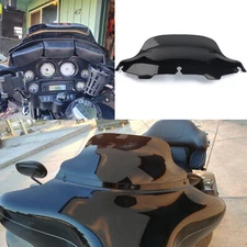 Black 8'' Front Windshield Windscreen for Harley Street Electra Glide 1996-2013