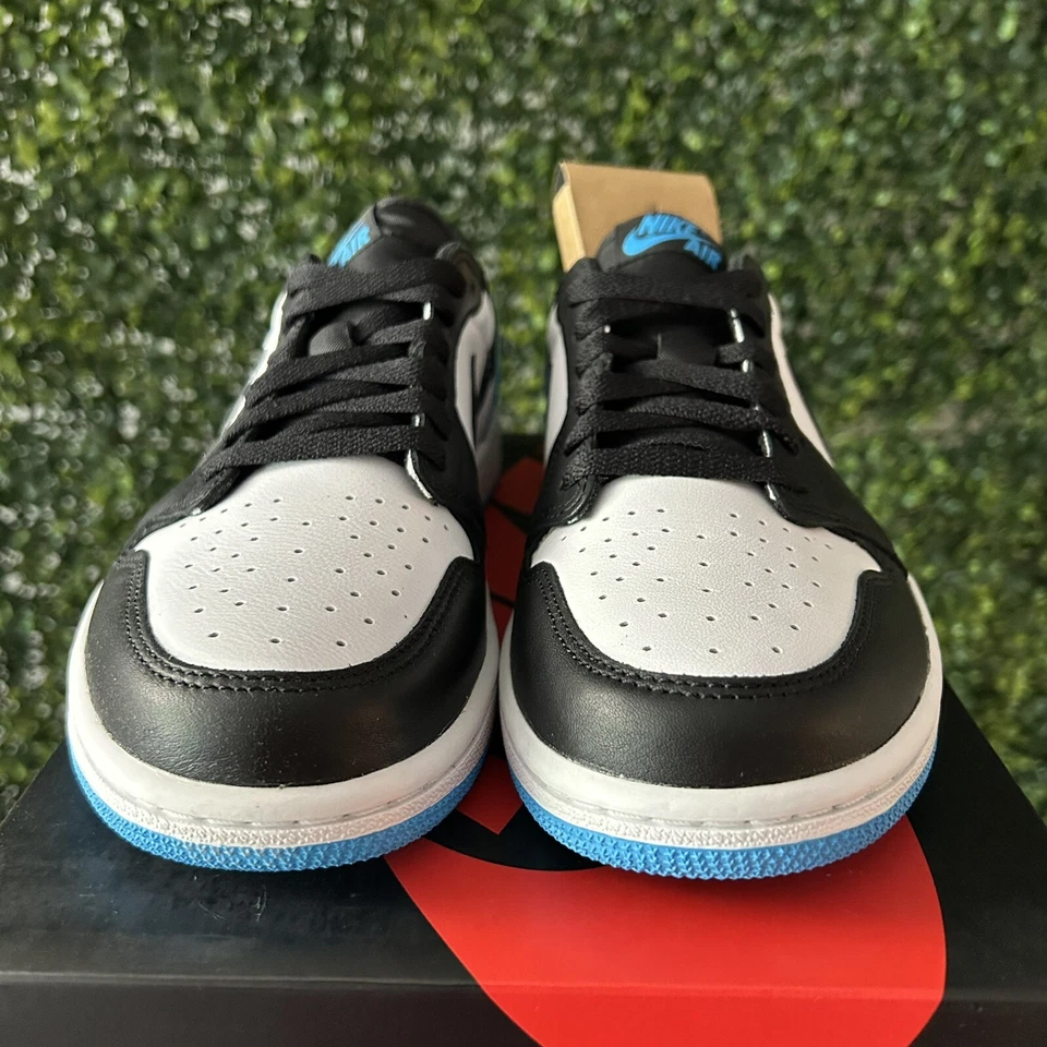 Talla 6.5Y/8W Nike Air Jordan 1 Retro Bajo OG Polvo Oscuro Azul UNC GS CZ0858-104 Foto 4 de 4