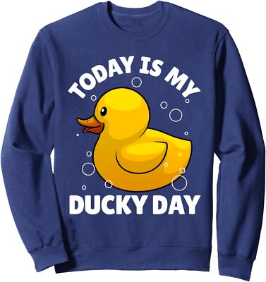 Rubber Duck Cute Art Rubber Ducky Duck Lover Unisex Crewneck Sweatshirt