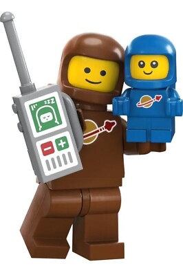 Cute LEGO Brown Astronaut Space Baby Series 24 Minifigure 71037 CMF