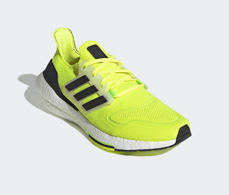 adidas Ultra Boost 22 Low Top Yellow Men's Running Shoes GX6639