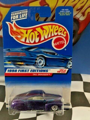 Hot Wheels 1998 First Editions FE 24/40 659 Tail Dragger Purple LW 1941 Ford