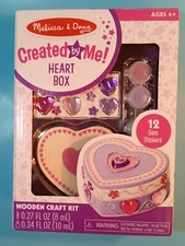 Melissa  Doug Heart Box Craft Kit. 12 Gem Stickers. Created By Me