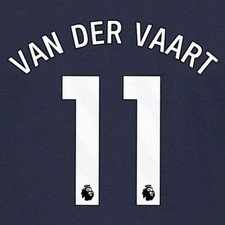 SPURS 2023 2024 VAN DER VAART 11 AVERY DENNISON WHITE AWAY PLAYER SIZE NAME SET