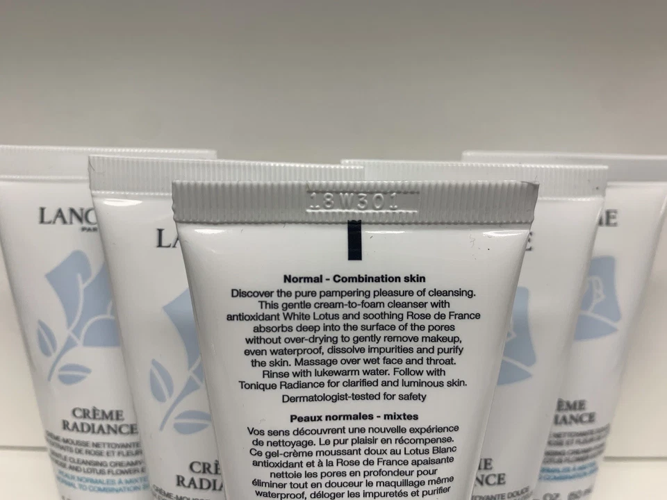 5 LANCOME Creme Radiance Gentle Cleansing Creamy-Foam 1.7 fl oz Travel Size - Image 3 of 3