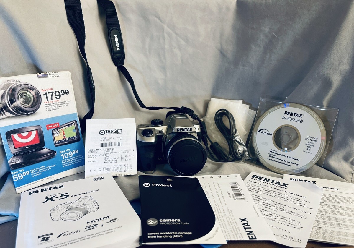 PENTAX Pentax X X-5 16.0MP Digital Camera - Silver for sale online