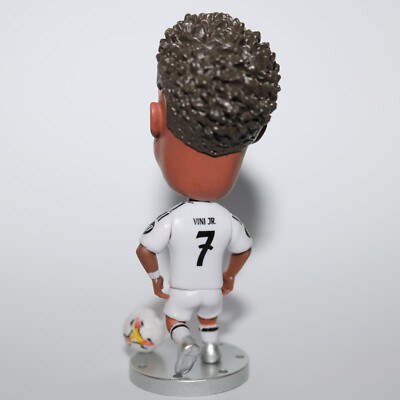 Megableu – Figurine Vinicius Jr. 20 Cm – Articulé 10 Points – Maillot Real Madrid – PVC Résistant – Dès 3 Ans