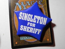 2-1/4" Singleton Unknown location Sheriff cello pinback button