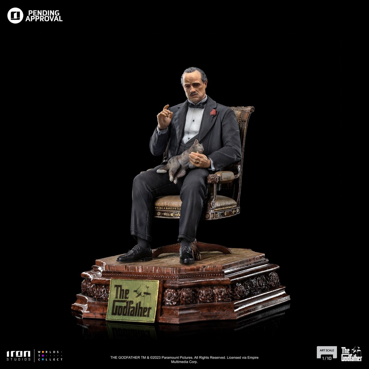 ヴィトー・コルレオーネ ゴッドファーザーIronStudios/アイアンスタジオ 1:10 The Godfather Don Vito Corleone Art Scale Statue Iron