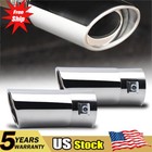 For Nissan Altima Chrome 2pcs Stainless Steel Exhaust Pipe Tail Muffler Tip EAH