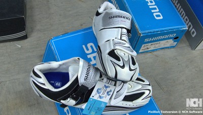 NEUE SHIMANO Rennrad-Schuhe SPD Größe 46 white/black CarbonFiber